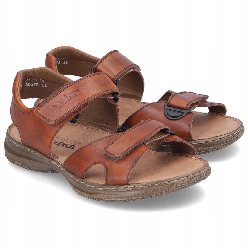 Pánské sandály Rieker 21461-24 Brown hnědé Kůže VEL.46