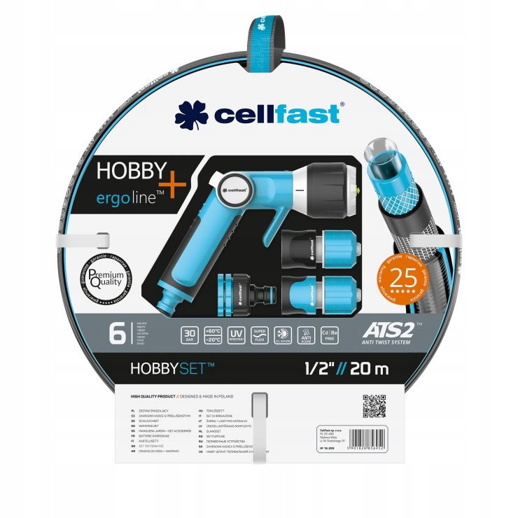 

Zestaw ogrodowy zraszający 1/2 20m Cellfast Hobby