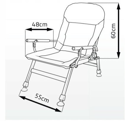 FOTEL WĘDKARSKI KRZESŁO F5R ELEKTROSTATYK NOWOŚĆ KARPIOWY Model F5R