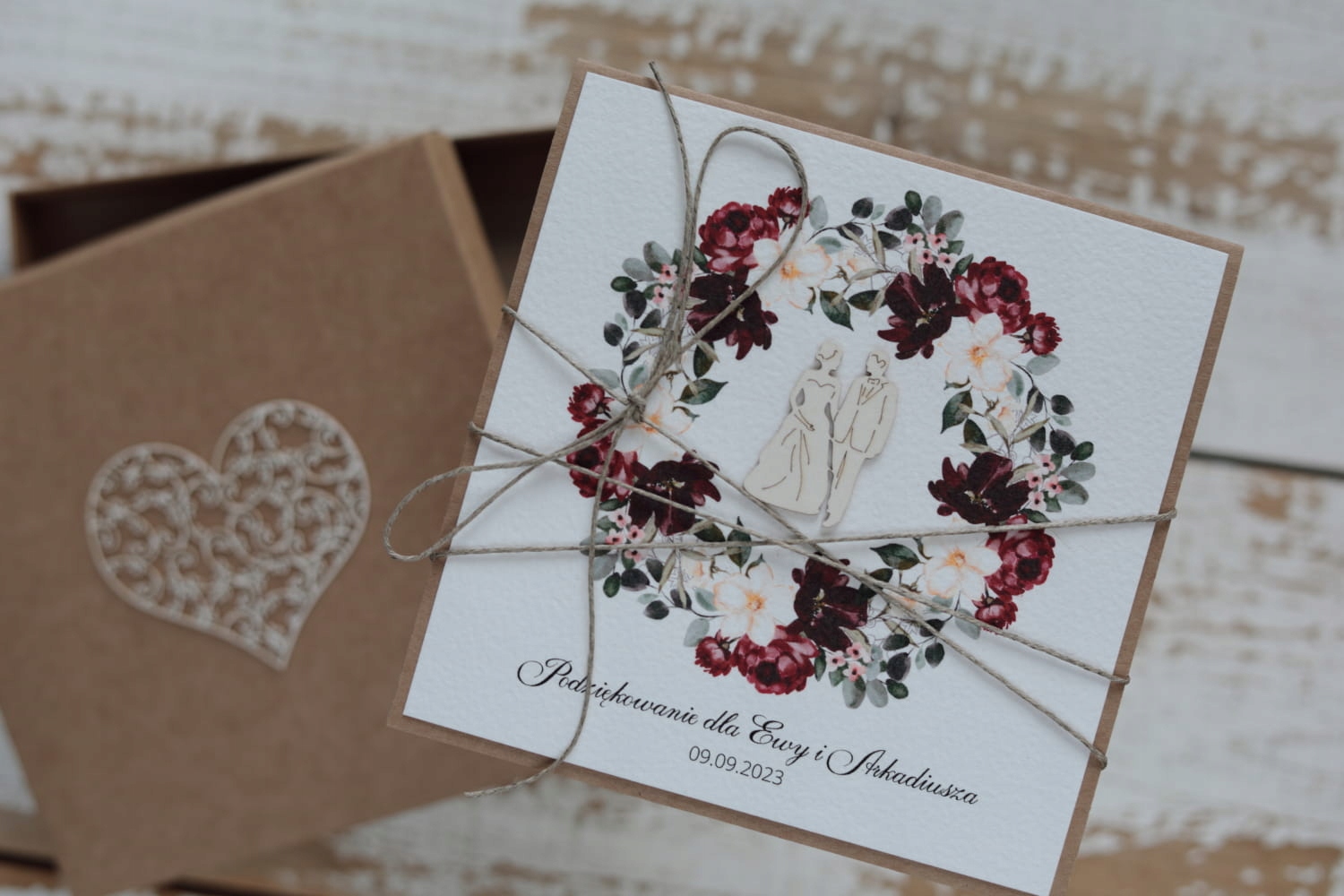 Personalizovaný dárek, poděkování, ručně vyrobená kartička pro rodiče