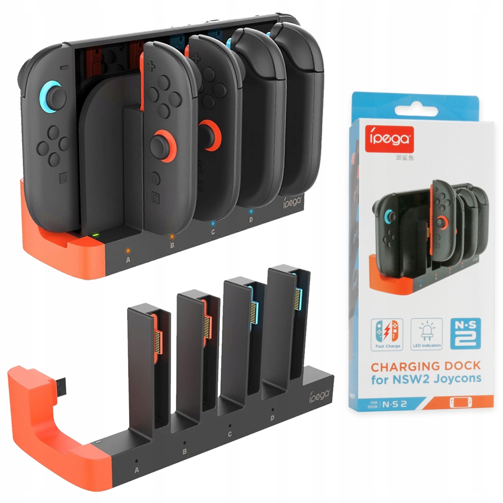 IPega Stacja ładująca 4w1 do JoyCon do Nintendo Switch 2