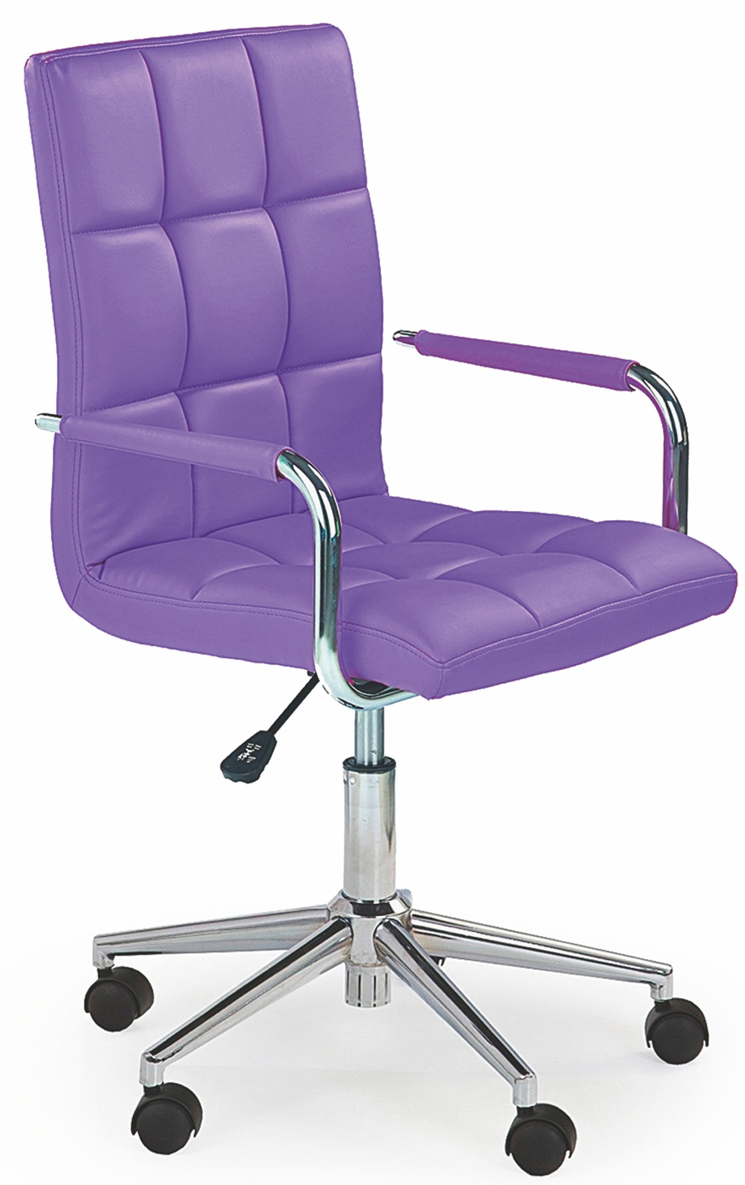 Krzesło obrotowe do biurka Gonzo fioletowy Skaj-Zdjęcie-0