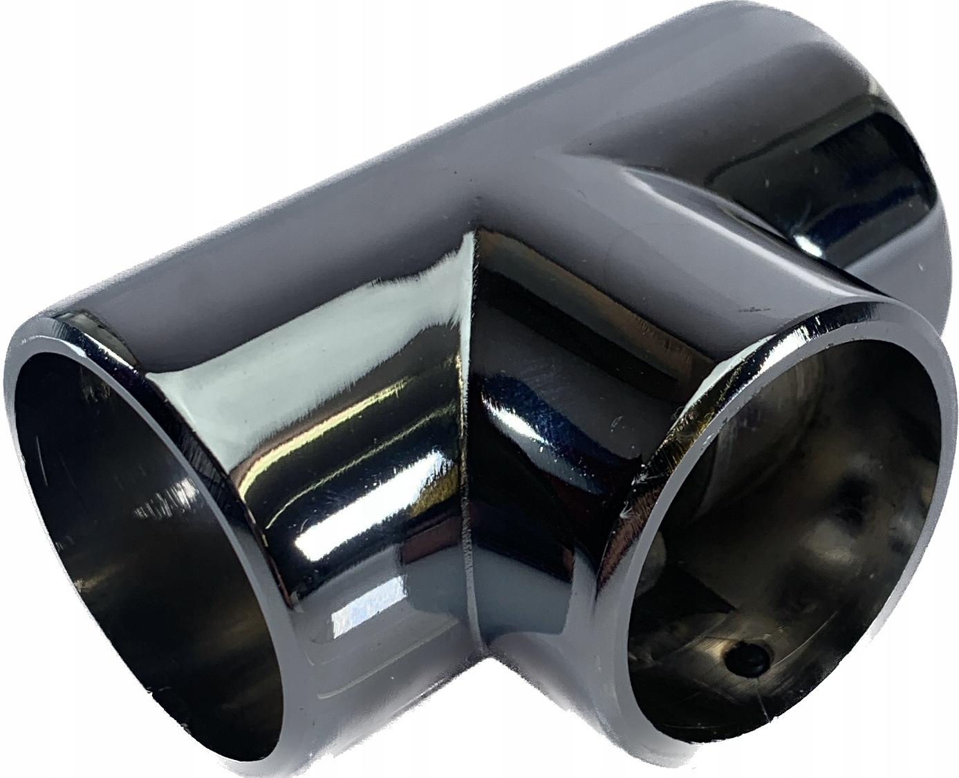 Łącznik trzykierunkowy z blokadą fi25 chrom wyposażenie sklepu akcesoria