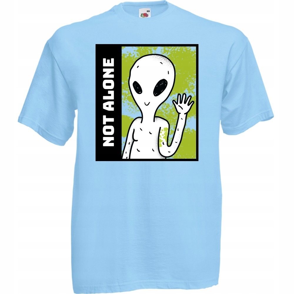 

Koszulka not alone ufo kosmici XL błękitna