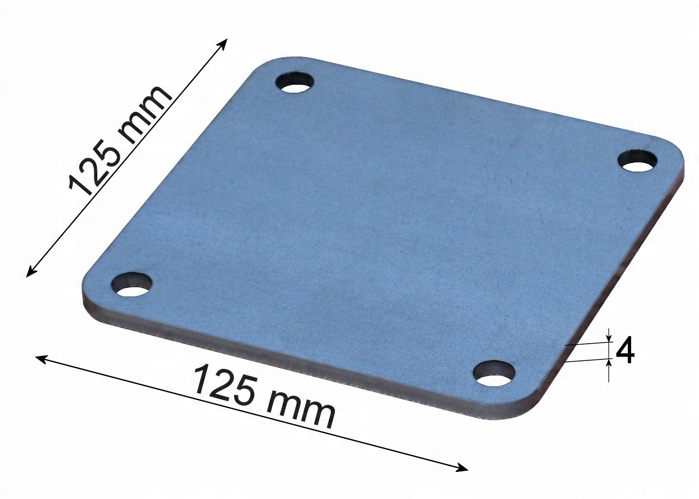 

Marka montażowa, blacha montażowa 125x125x4 mm