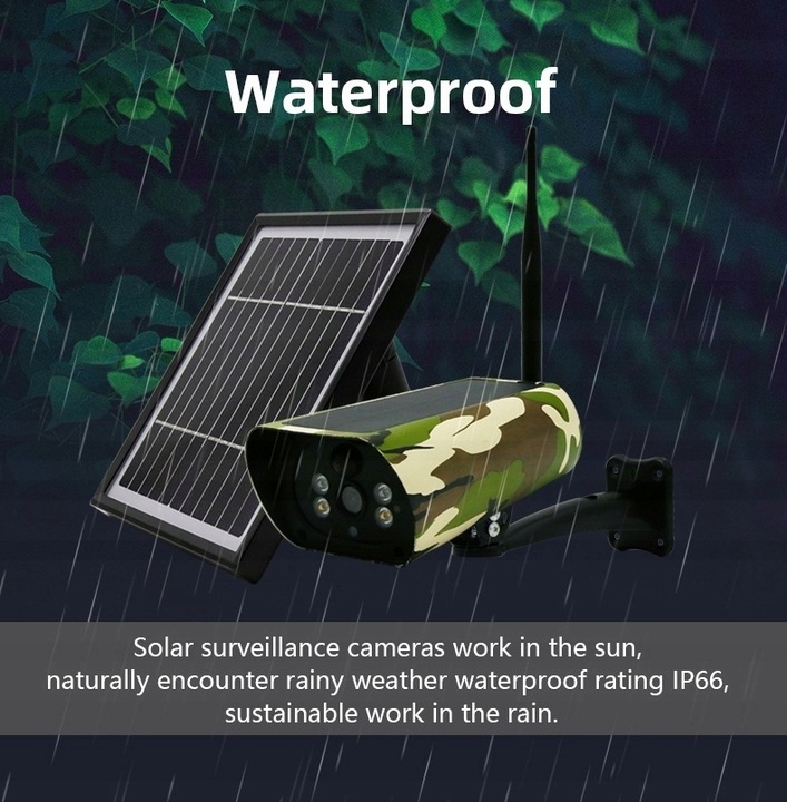 KAMERA SOLARNA GSM 4G LTE NA KARTE SIM KOLOR 4MPX Marka G-VISION