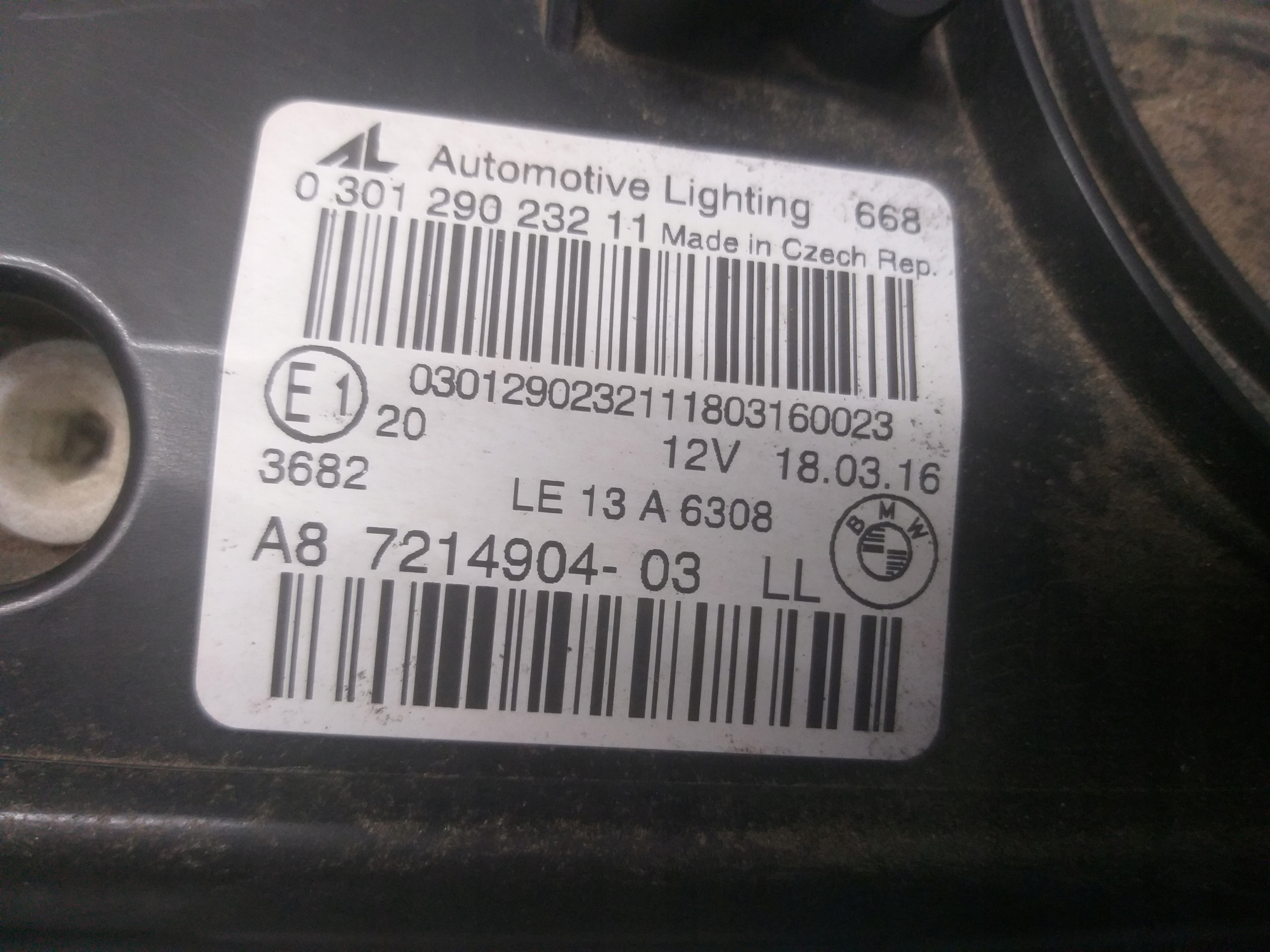 light front right BMW II 2 F45 F46 FULL LED 7214904-03
