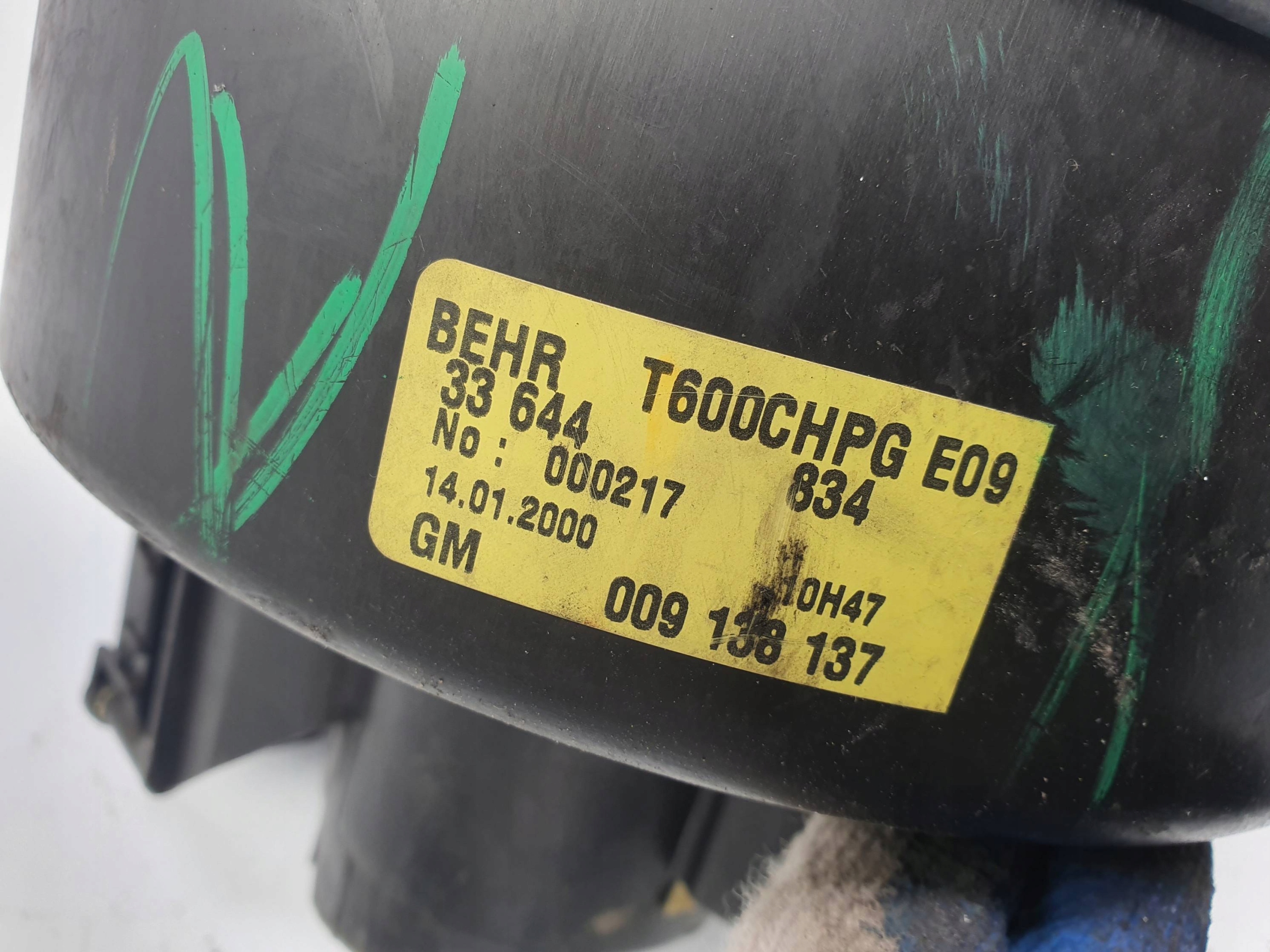 ventilator kabinski 009138137 OPEL ZAFIRA A