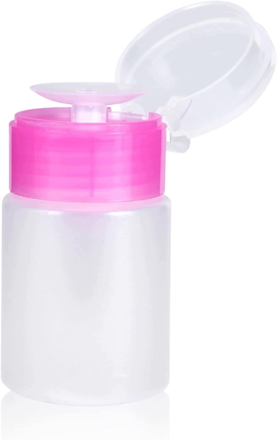 Plastová Láhev 60 ML Pumpička Dávkovač Odstraňovač Nehtů Růžová