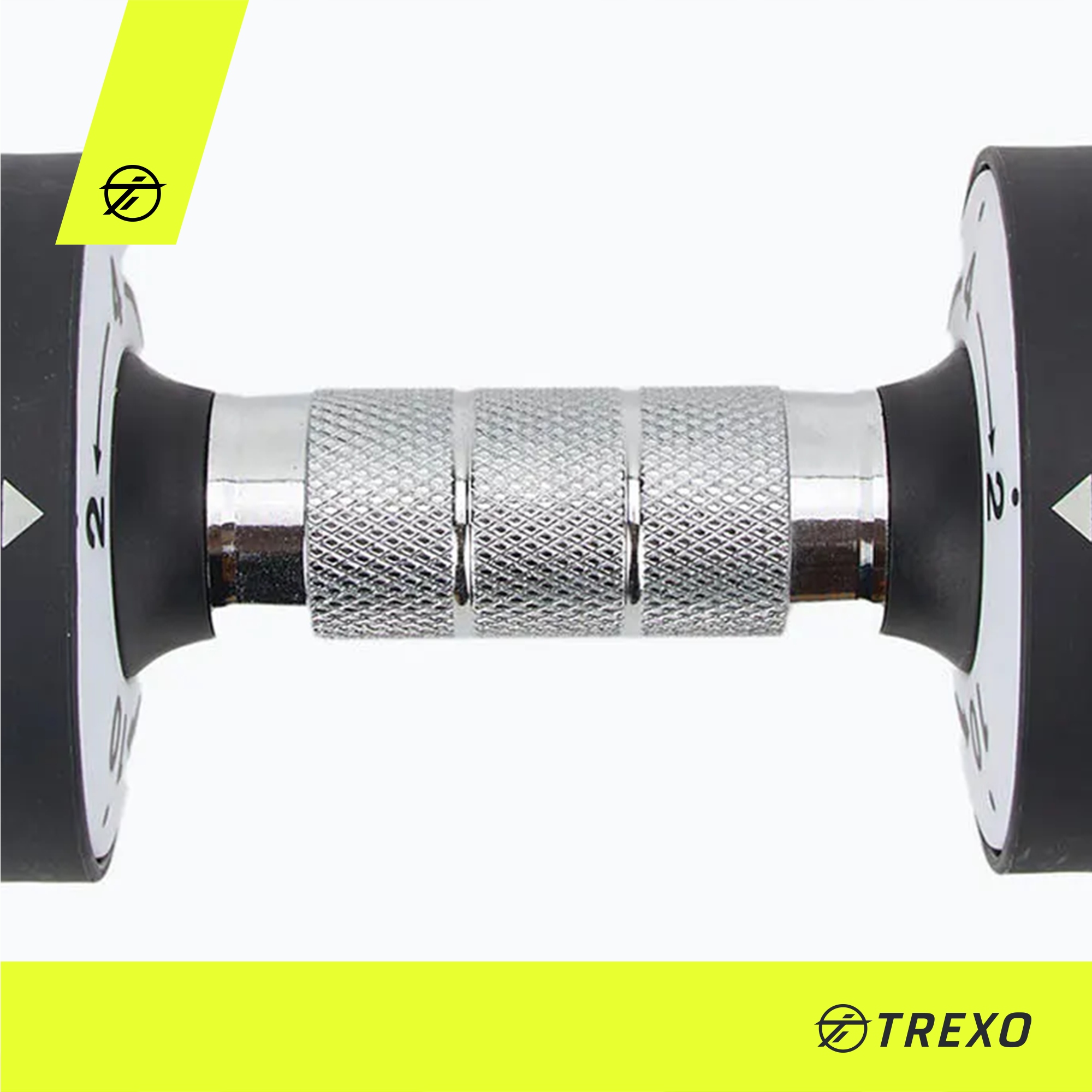 Zestaw hantli regulowanych TREXO 2 x 10 kg Stalowe multicolor 20kg Kod producenta TXO-B4W019