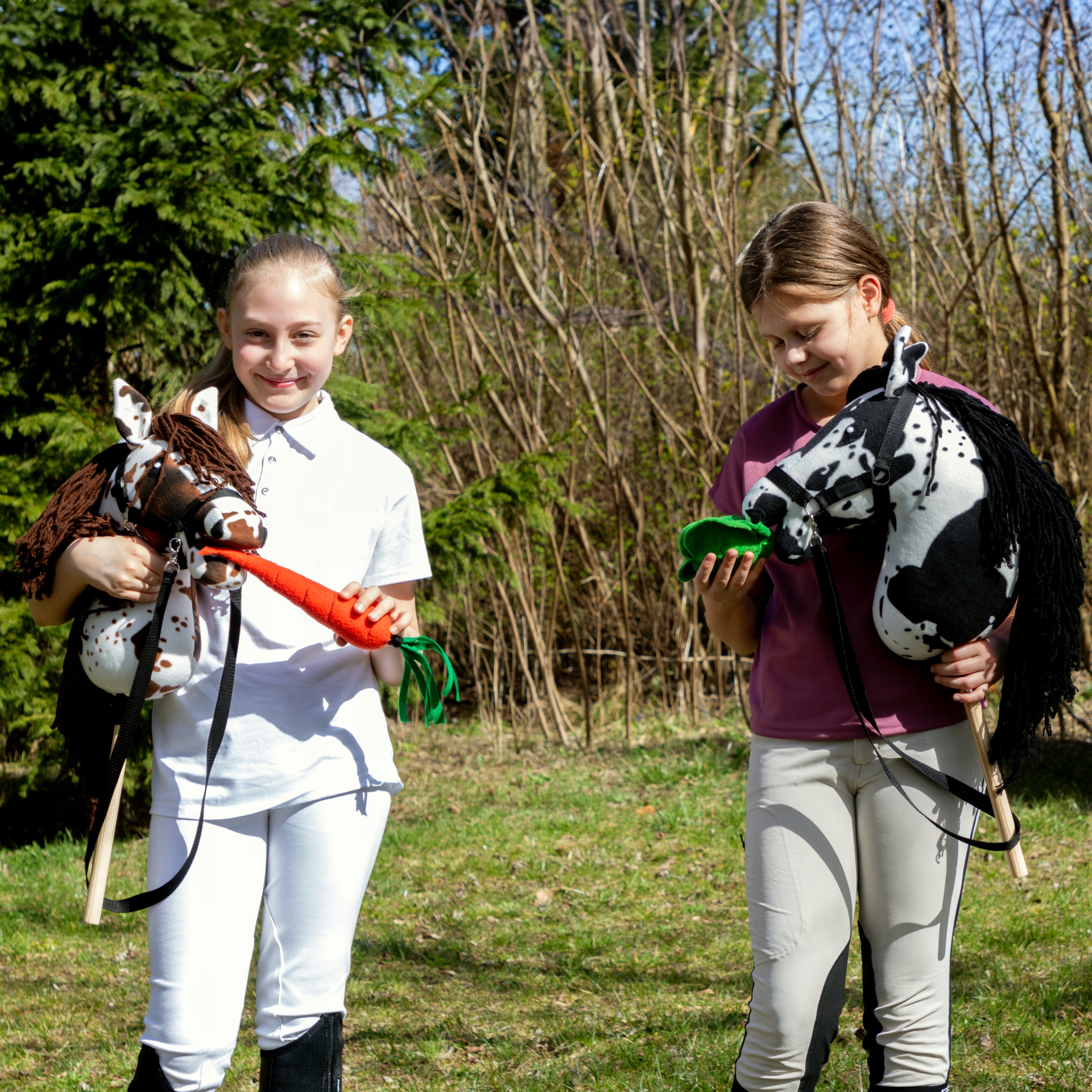 HOBBY HORSE A3 KOŃ NA KIJU ZABAWKA KONIK NA PATYKU PREZENT NA DZIEŃ DZIECKA Wysokość produktu 60 cm