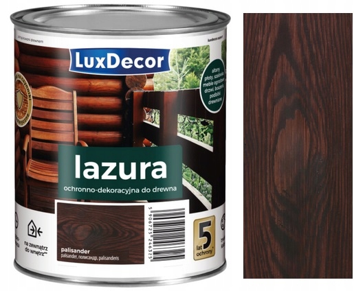 Luxdecor Lazura Do Drewna 5 Lat Ochrony 6 Palisander 4.5L