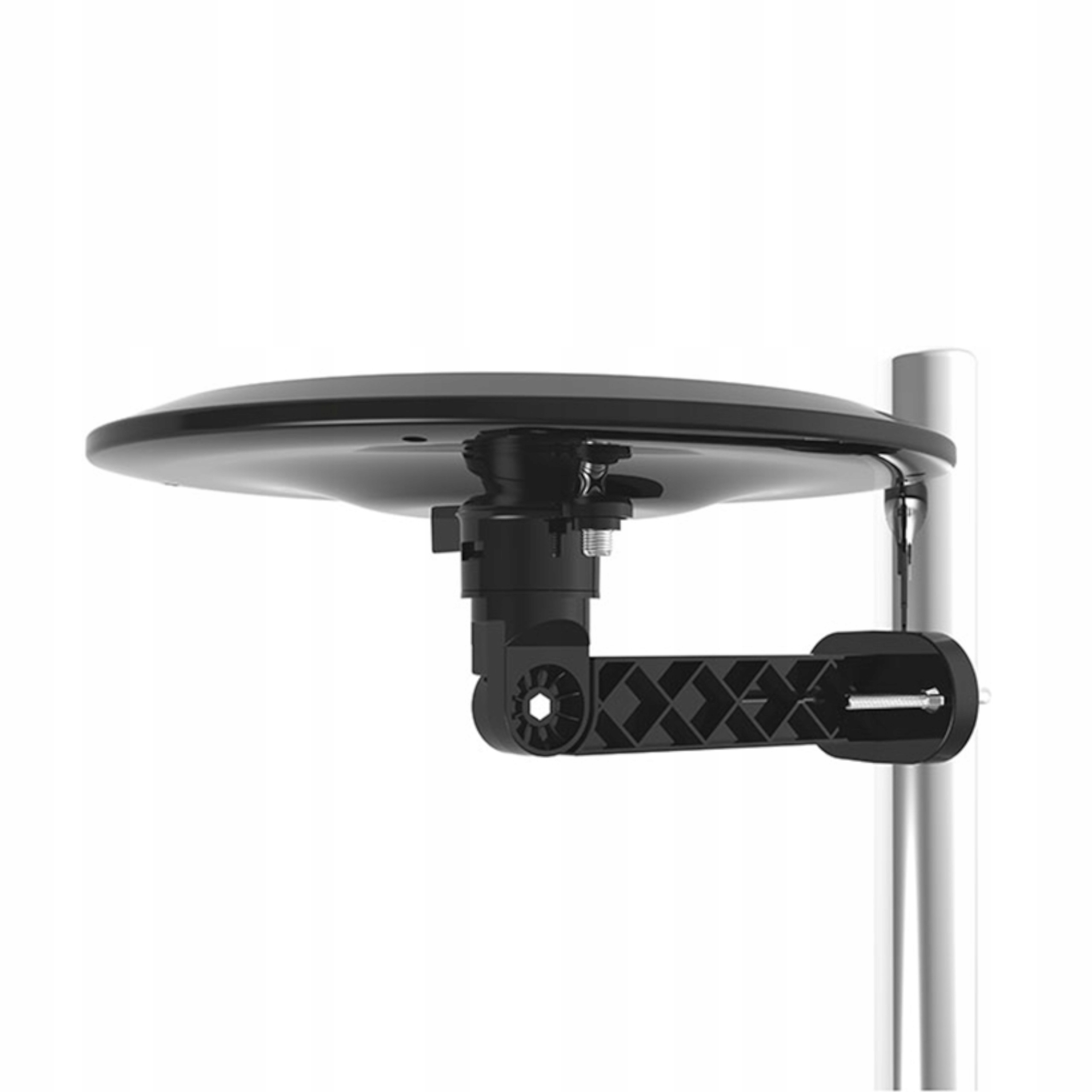 ANTENA DVB-T DVB-T2 AKTYWNA DOOKÓLNA 360 MUX-8 WEWNĘTRZNA MOCNA POKOJOWA Model COMPACT naziemna TV DVB-T2 szara USB