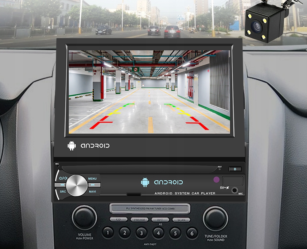 RADIO SAMOCHODOWE 1 DIN ANDROID 13 GPS USB WIFI DAB+ 2GB RAM MIRROR LINK Rodzaje odtwarzanych nośników USB