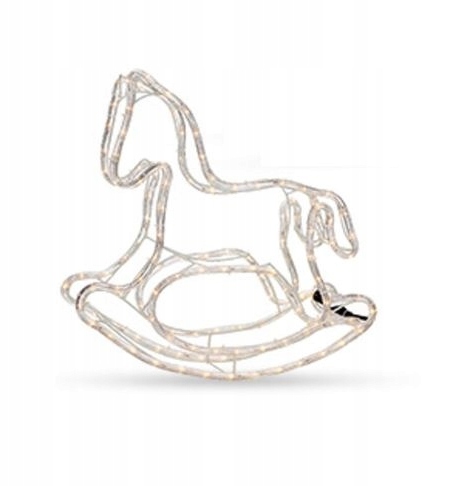 

Konik Na Biegunach Led 3D Świąteczna Ozdoba Nowy