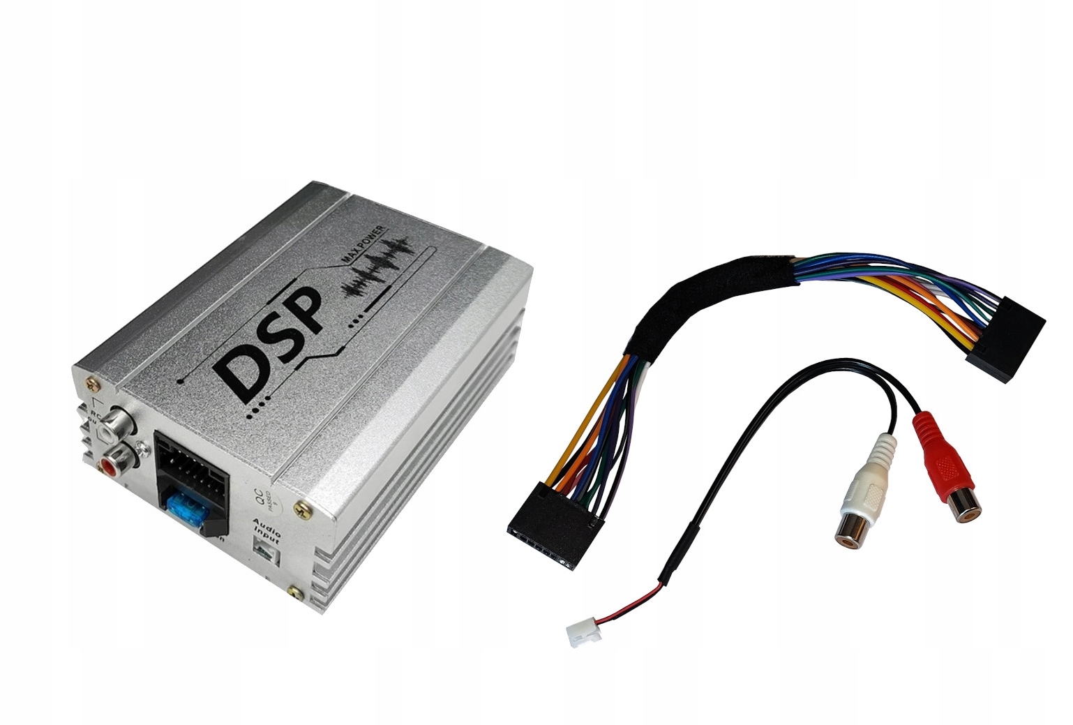 Wzmacniacz dźwięku 4x50W 10 kanałów DSP do radia z android Bluetooth App