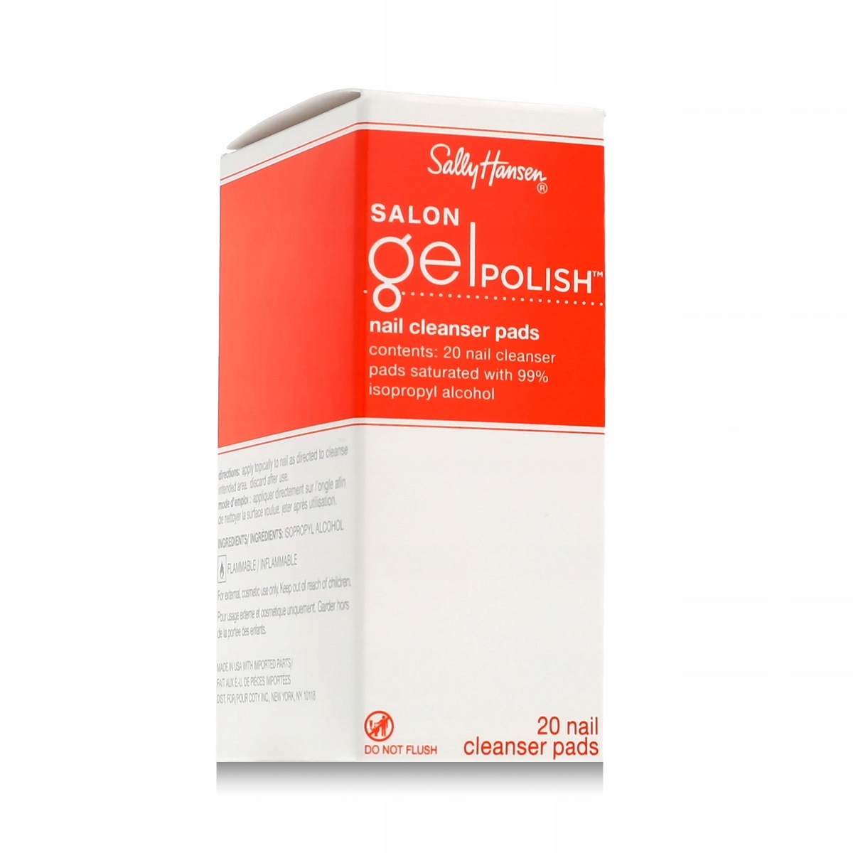 Sally Hansen Salon Gel Polish Nail Cleanser Pads 20 ks