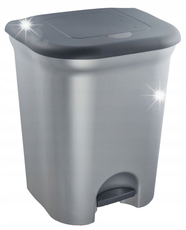 Odpadkový koš 2x11 L Keeeper Torge šedý