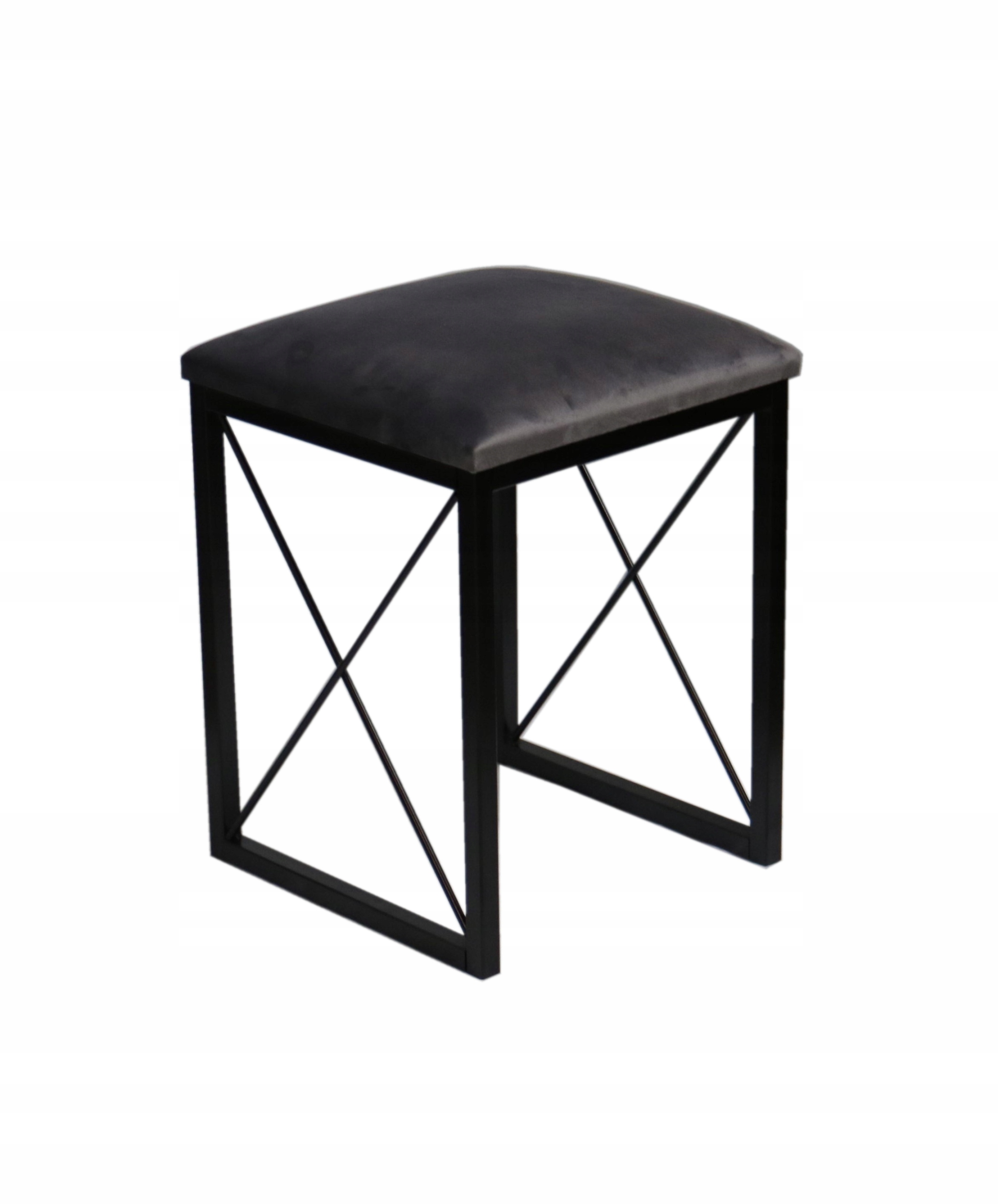 

Taboret Taborety Stołek Kuchenny Metalowy Welurowy