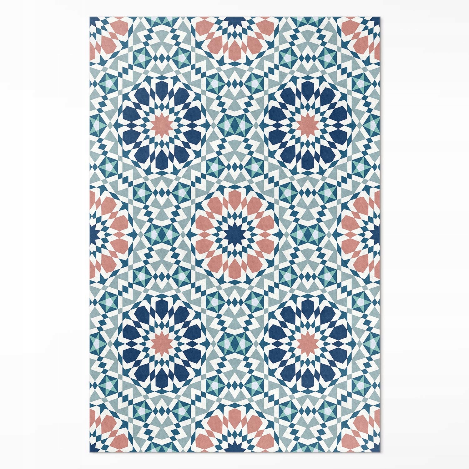 Pvc koberec do domu Rozmer: 80 x 120 cm Kaleidoskop pastelový geometrický vzor