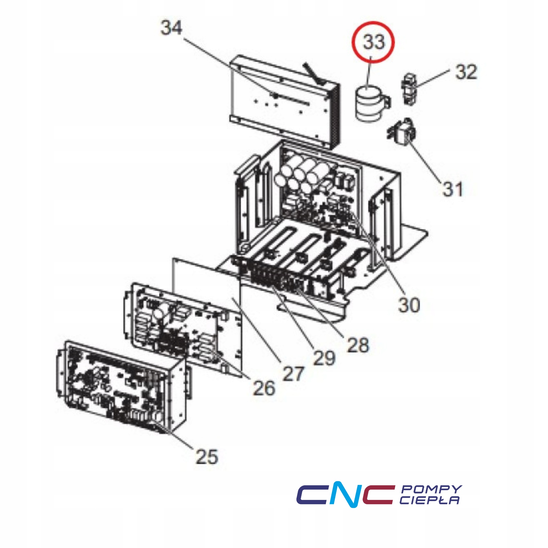 S70E81255 315906 Oryginalny kondensator do pomp ciepła Mitsubishi Electric Zubadan