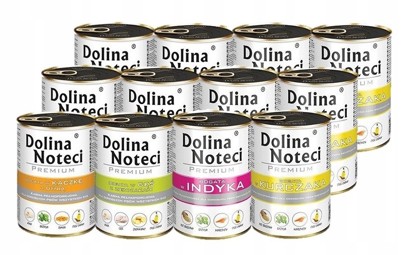 Levně Dolina Noteci Prémiové Vlhké krmivo mix chutí 12x400g