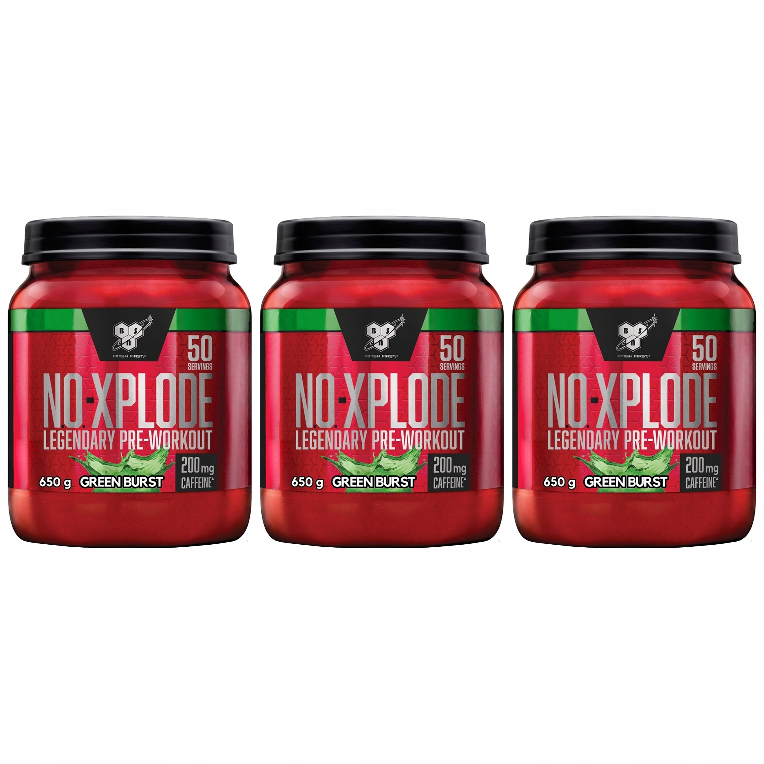3x Předtréninkovka energie 200 mg kofein beta-alanin citrulin Bsn