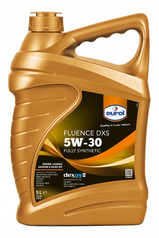 Eurol Fluence Dxs 5W30 5L LL04 DEXOS2 Vw 505.01