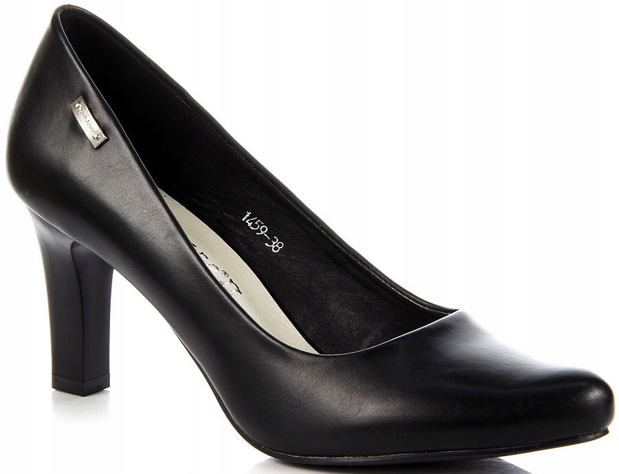 Matné černé lodičky na sloupku Sergio Leone 1459 36