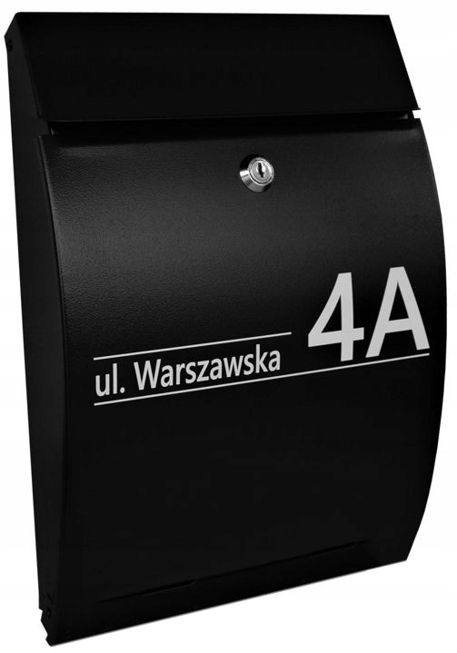 

Skrzynka na listy Wypukła z Napisem nadruk Uv