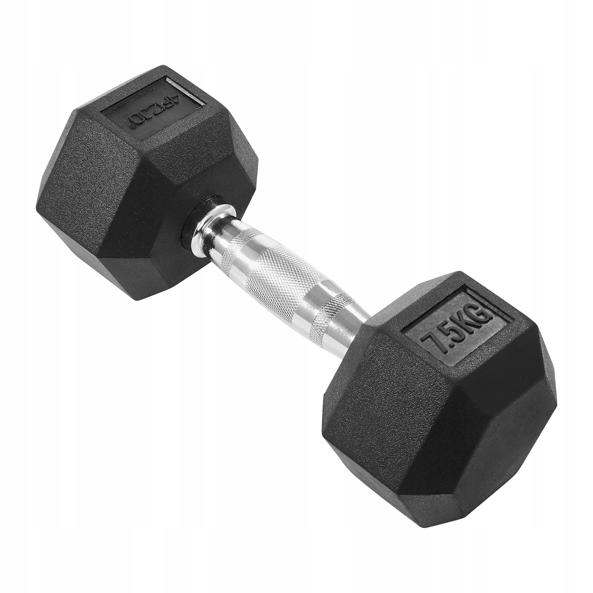 HANTEL 7,5KG CIĘŻAREK SOLIDNY STALOWY GUMOWANY HEX