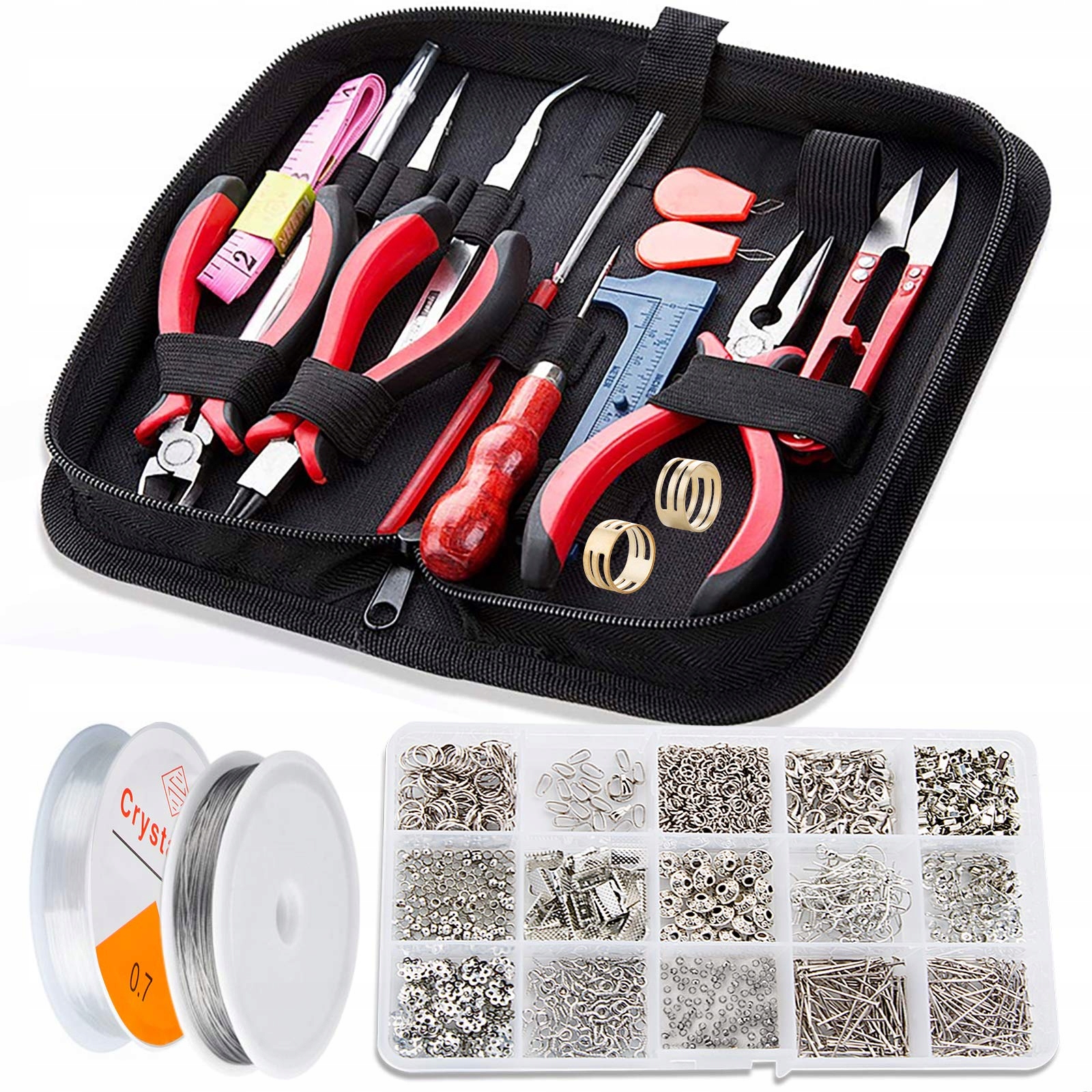 Nástroje 17 prvků pro výrobu Diy šperků 1275 kusů
