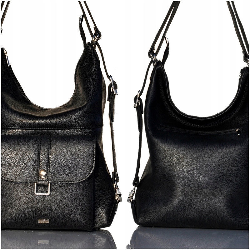 TOREBKA DAMSKA PLECAK 2W1 WŁOSKA SKÓRA NATURALNA Marka inna