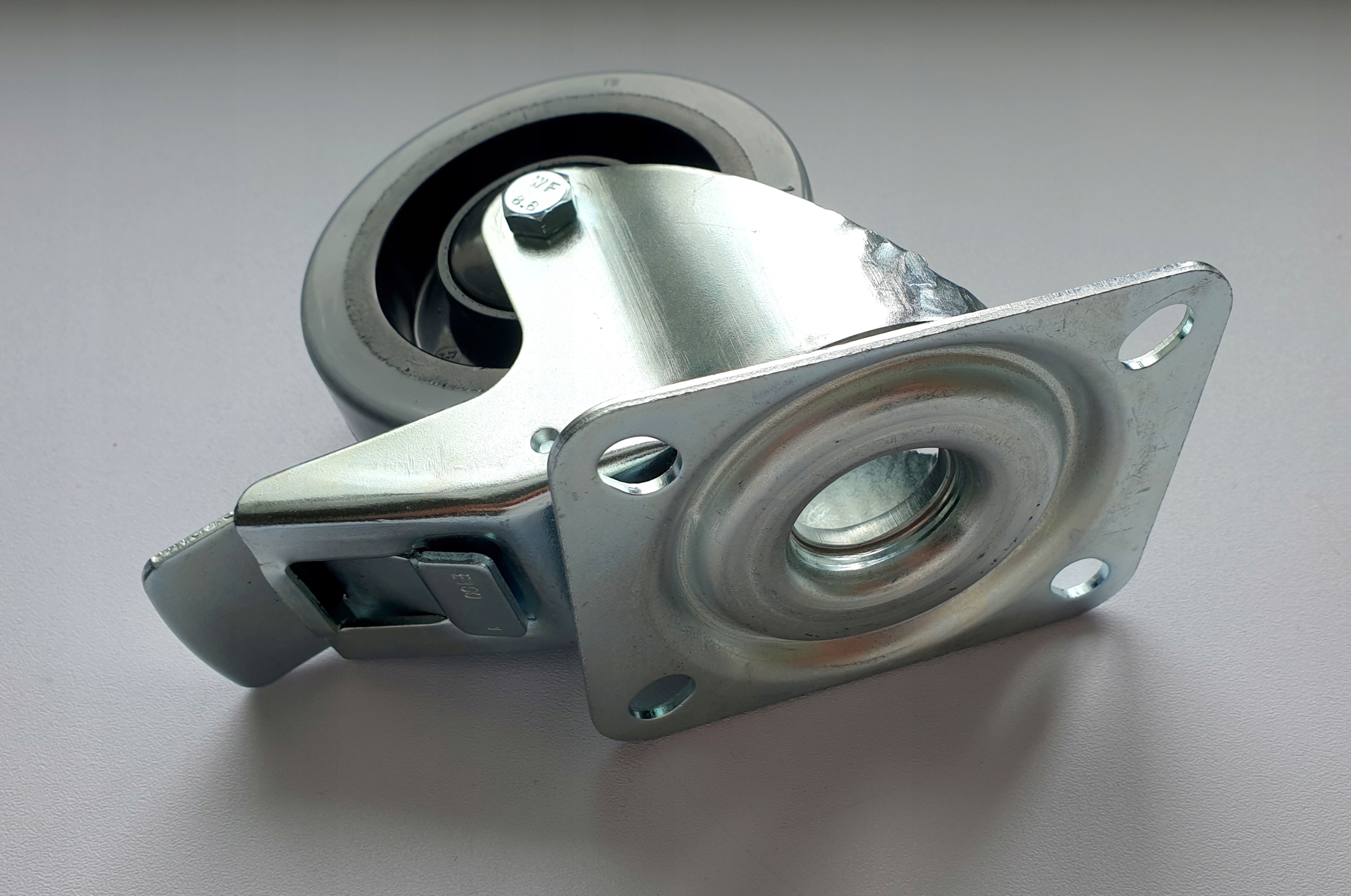 Koło 100 mm GUMA koło MOCNE 600 KG kulkowe hamulec Marka Rader