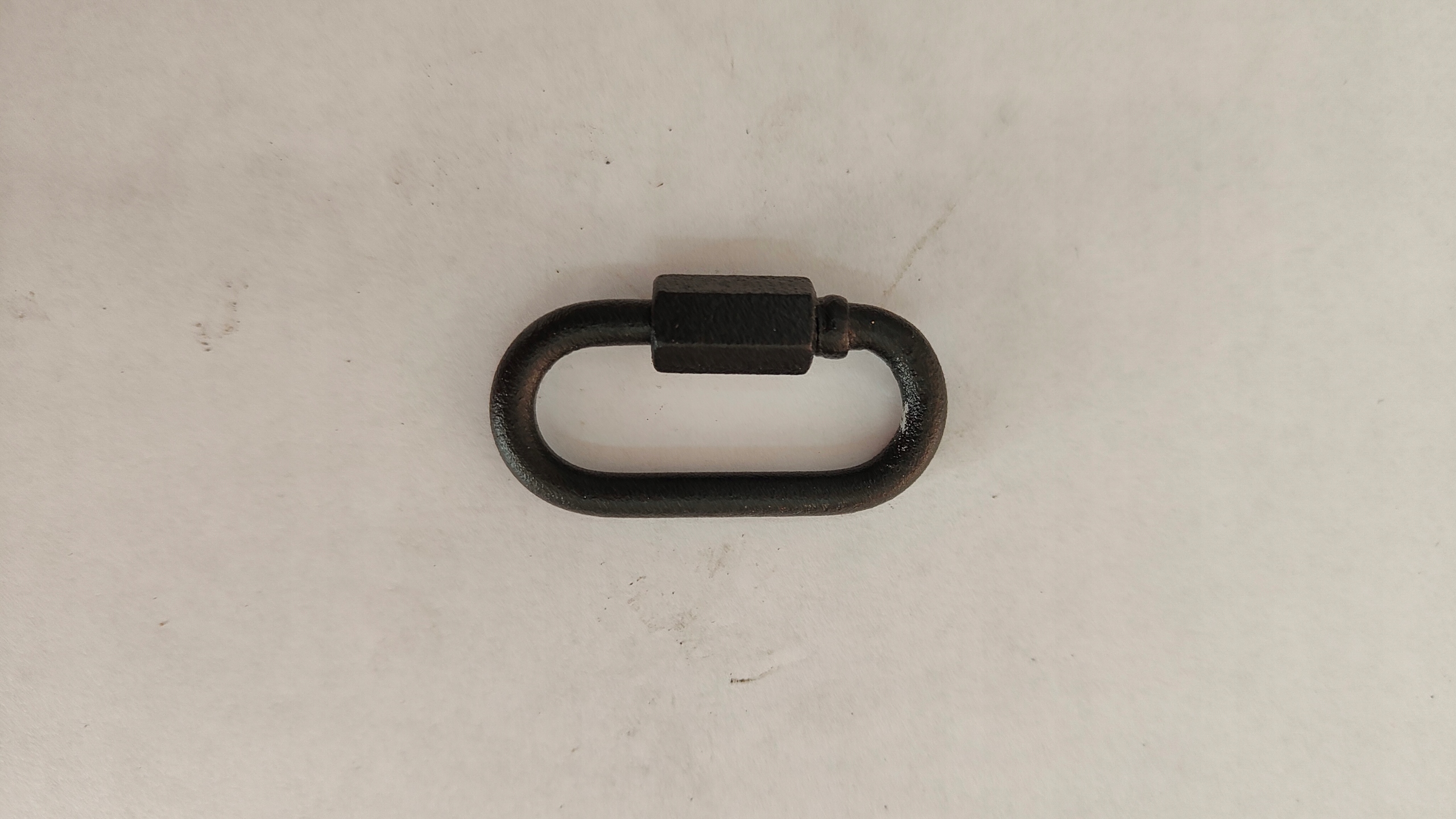 OGNIWO SKRĘCANE METALOWE DO ŁAŃCUCHA CZARNY MAT