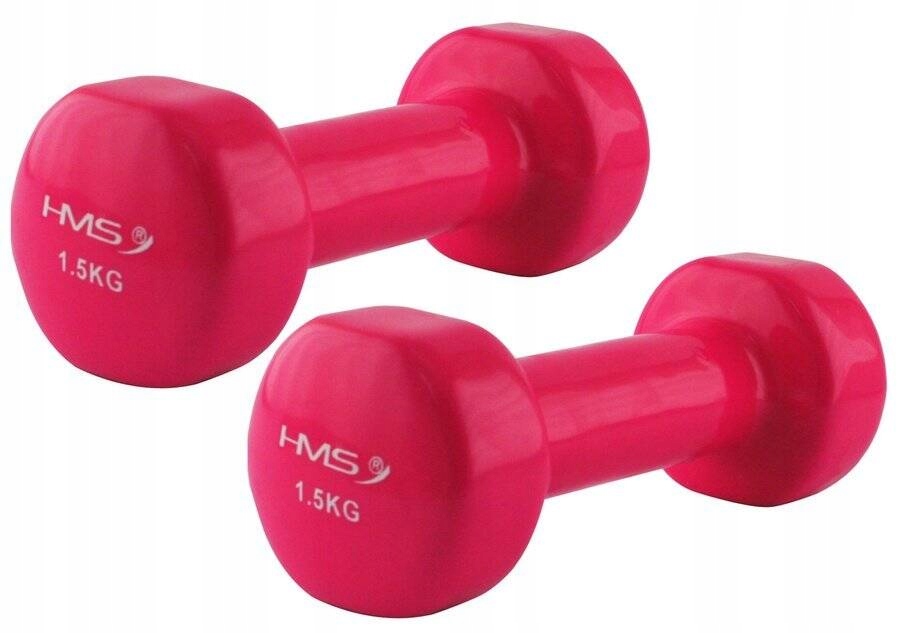 Hms Hantle Ciężarki Żeliwne Pokryte Winylem Do Ćwiczeń Fitness 2x1,5 kg