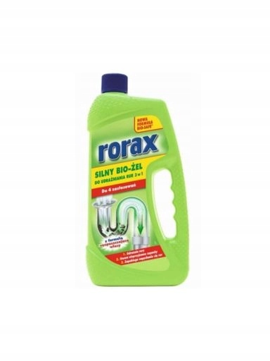 Levně 3X Rorax Silný BIO-gel k zprůchodnění potrubí 1L