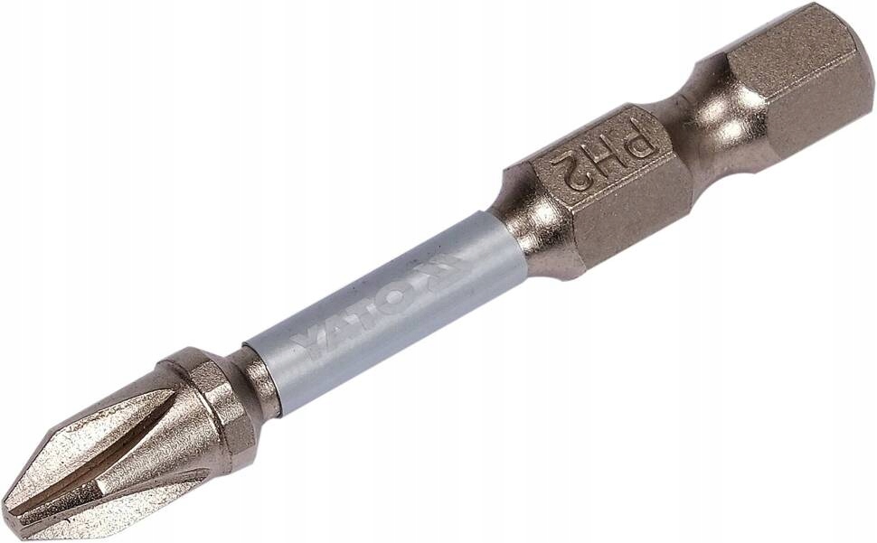 Bity Końcówki Do Wkrętarki 1/4"X50 MM PH2 2 Szt niklowane
