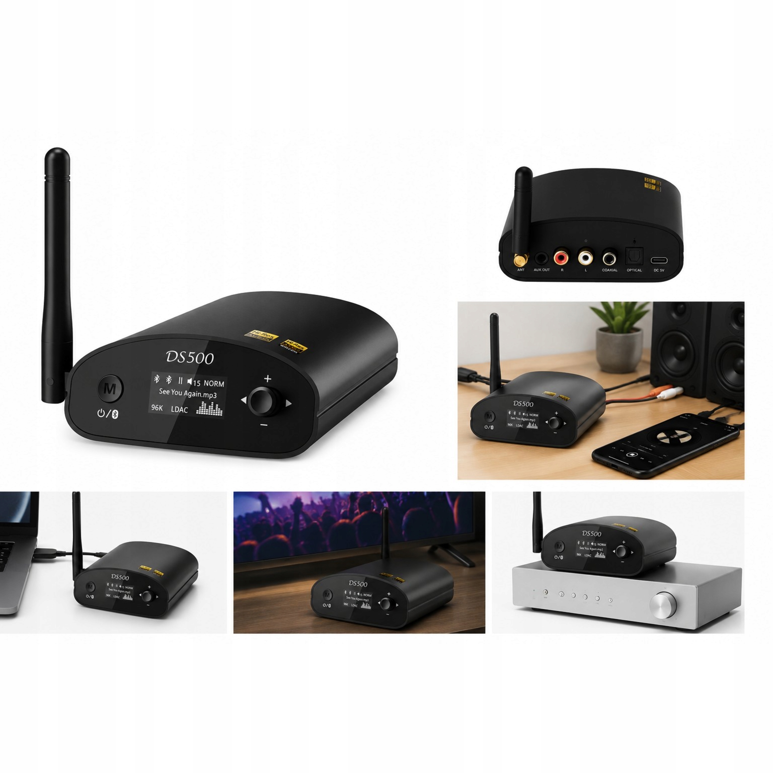 Bluetooth přijímač Stereo Audiofilský adaptér Dac Ldac aptX Hd