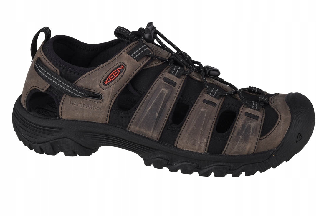 Keen Targhee III Sandal [43] Pánské kožené sandály šedé