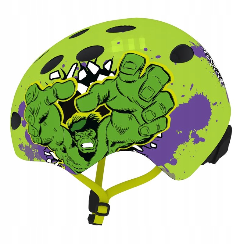 KASK DZIECIĘCY HULK SPORTOWY ROWEROWY AVENGERS MARVEL ROZMIAR M 54-58 cm Model AVENGERS HULK