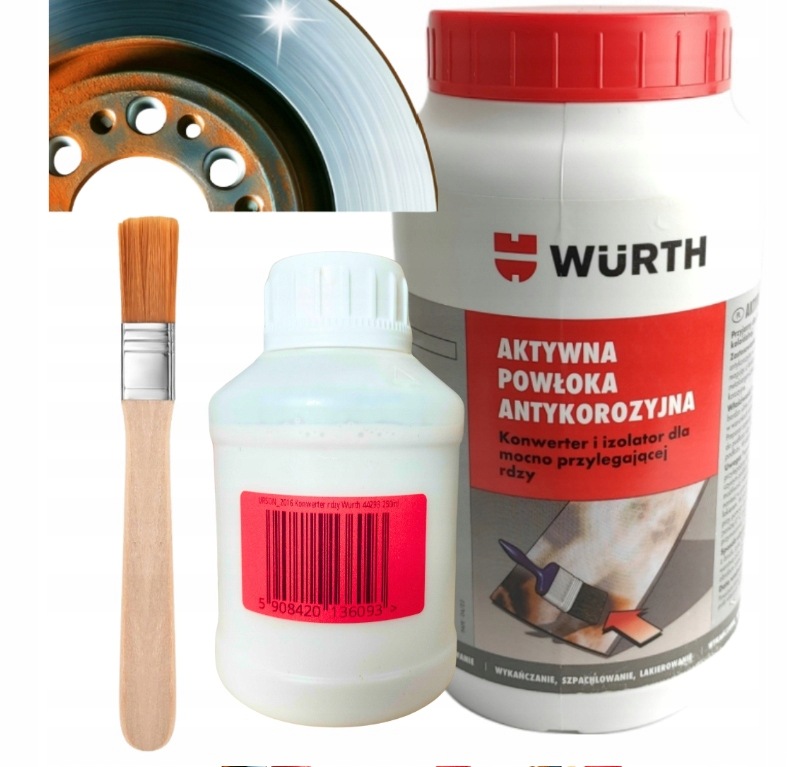 Wurth Preparat Antykorozyjny 250ml Pędzelek
