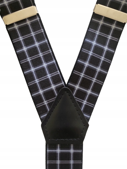 Szelki męskie do spodni wzór wzory kratka Marka inna