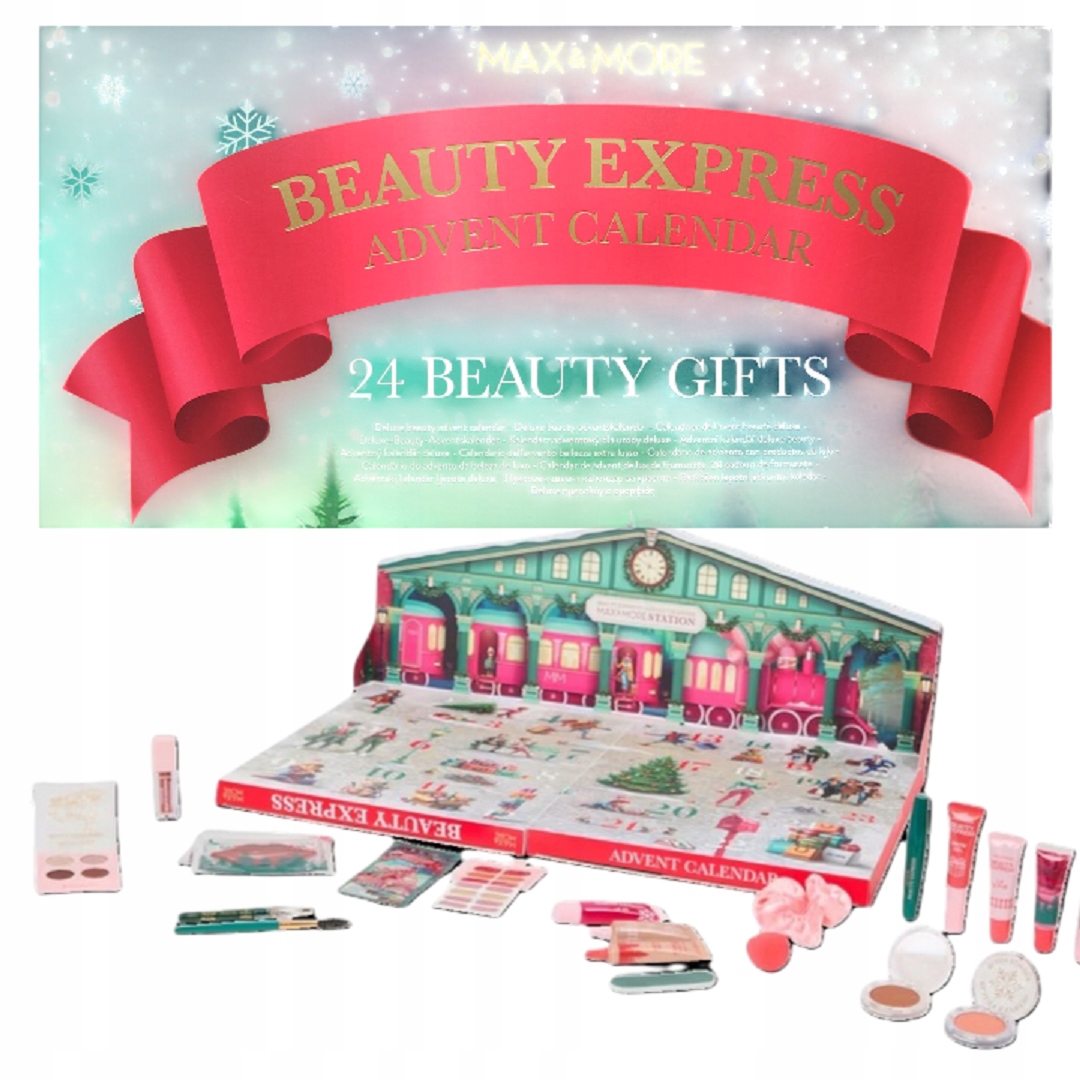 Адвент-календарь Max&More Beauty X-Mas 2025, 24 средства для макияжа лица, глаз, губ и ногтей — фото 8