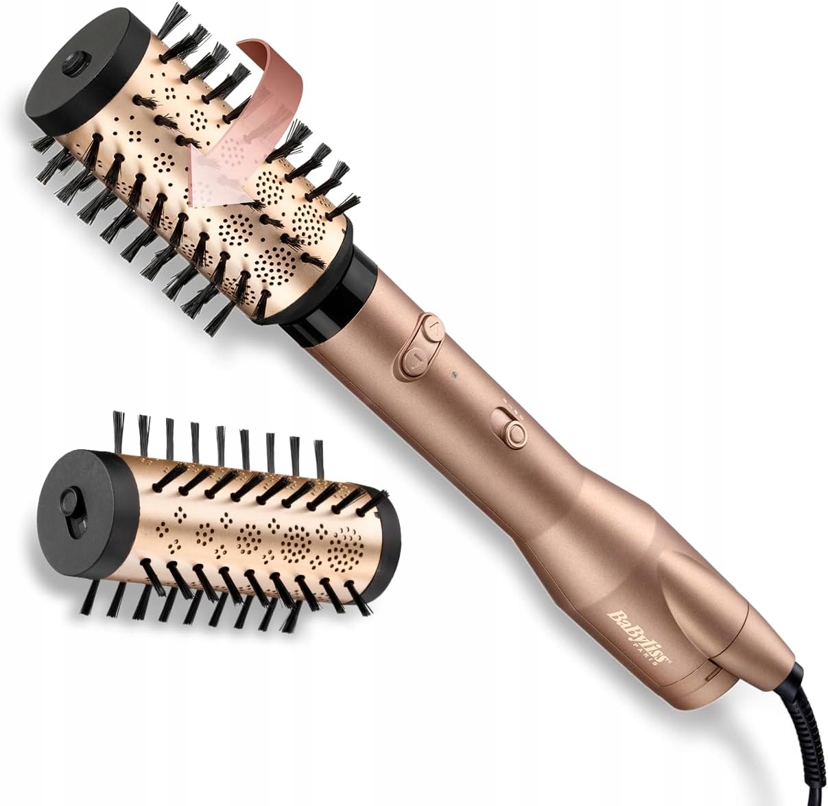 Rotační kartáč s teplým vzduchem 650W iontový 40mm 50mm pro styling