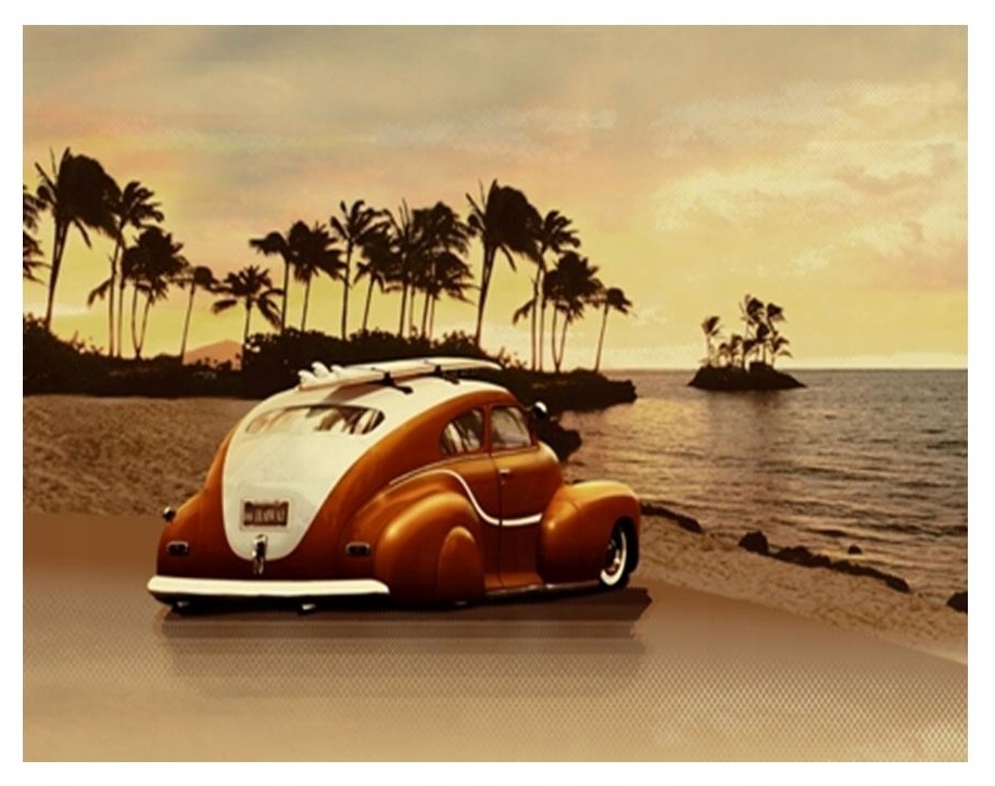 

Obraz Na Płótnie Retro Auto Plaża Do Salonu 80x60
