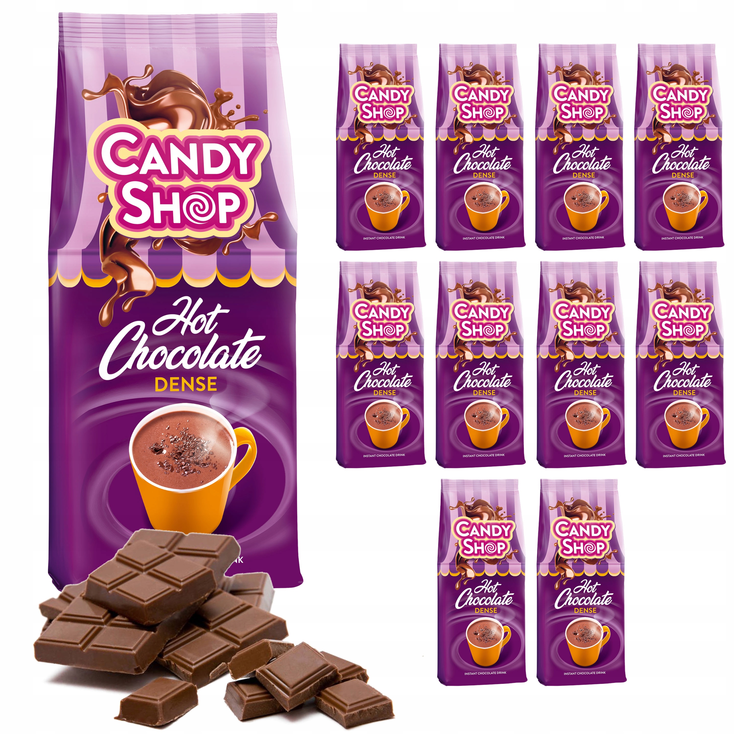 Zestaw Candy Shop czekolada Dense 600 g x 10 Sztuk