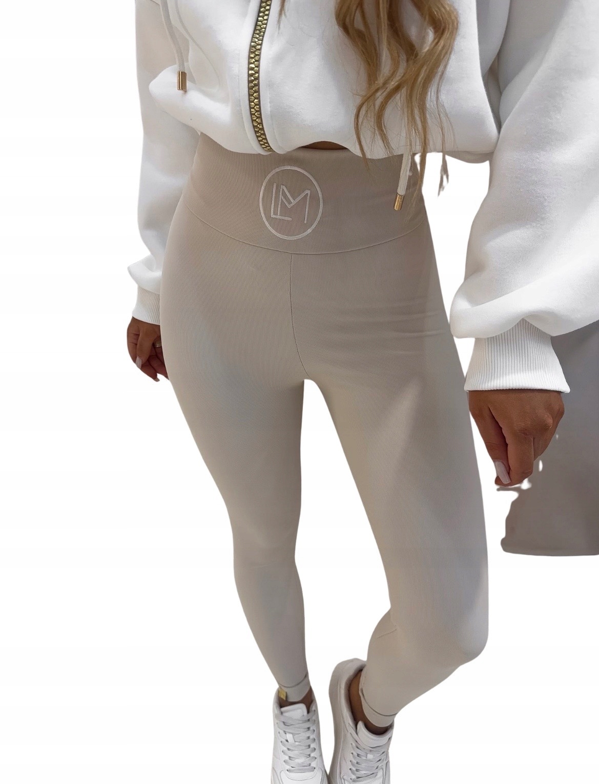 Dámské Modelovací Legíny La Monne Bella S Vyšíváním, Béžové, Velikost M/L