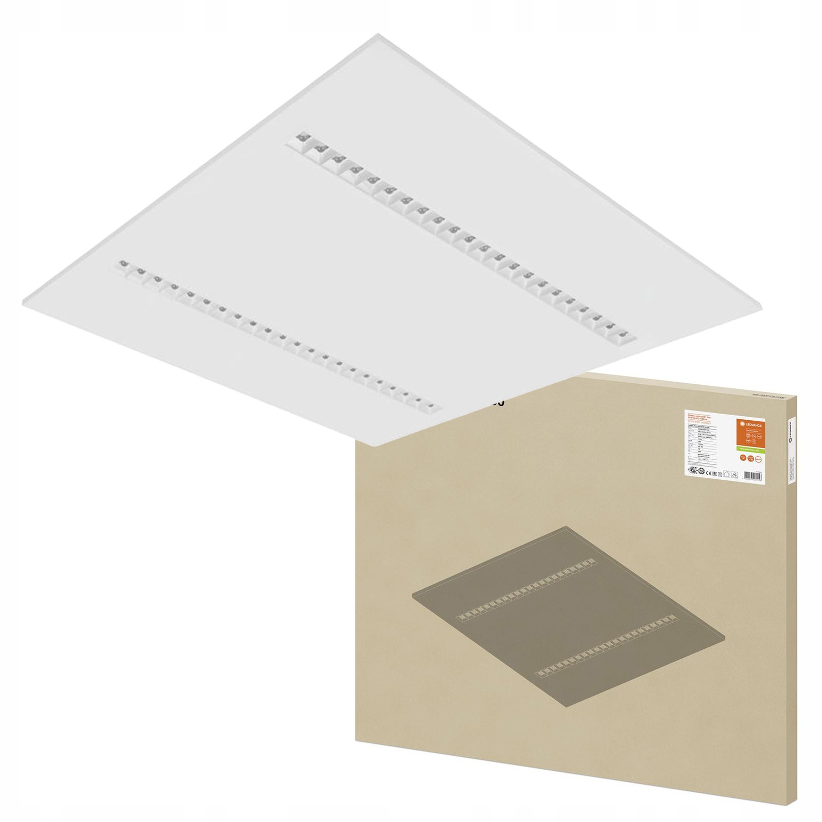 Led panel Stropné kancelárske svietidlo Kaseton 33W 4000lm 4000K 60x60cm UGR16