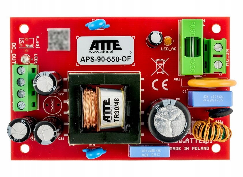 Napájecí zdroj APS-90-550-OF Smps 55V 1.7A 96W Atte